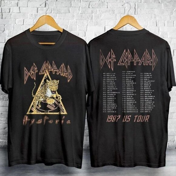 Def Leppard Hysteria 1987 Tour Shirt โ Vintage Rock Band Tee โ Retro 17 - Picture 1 of 6